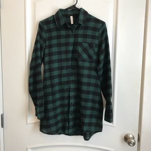 Button up checker shirt